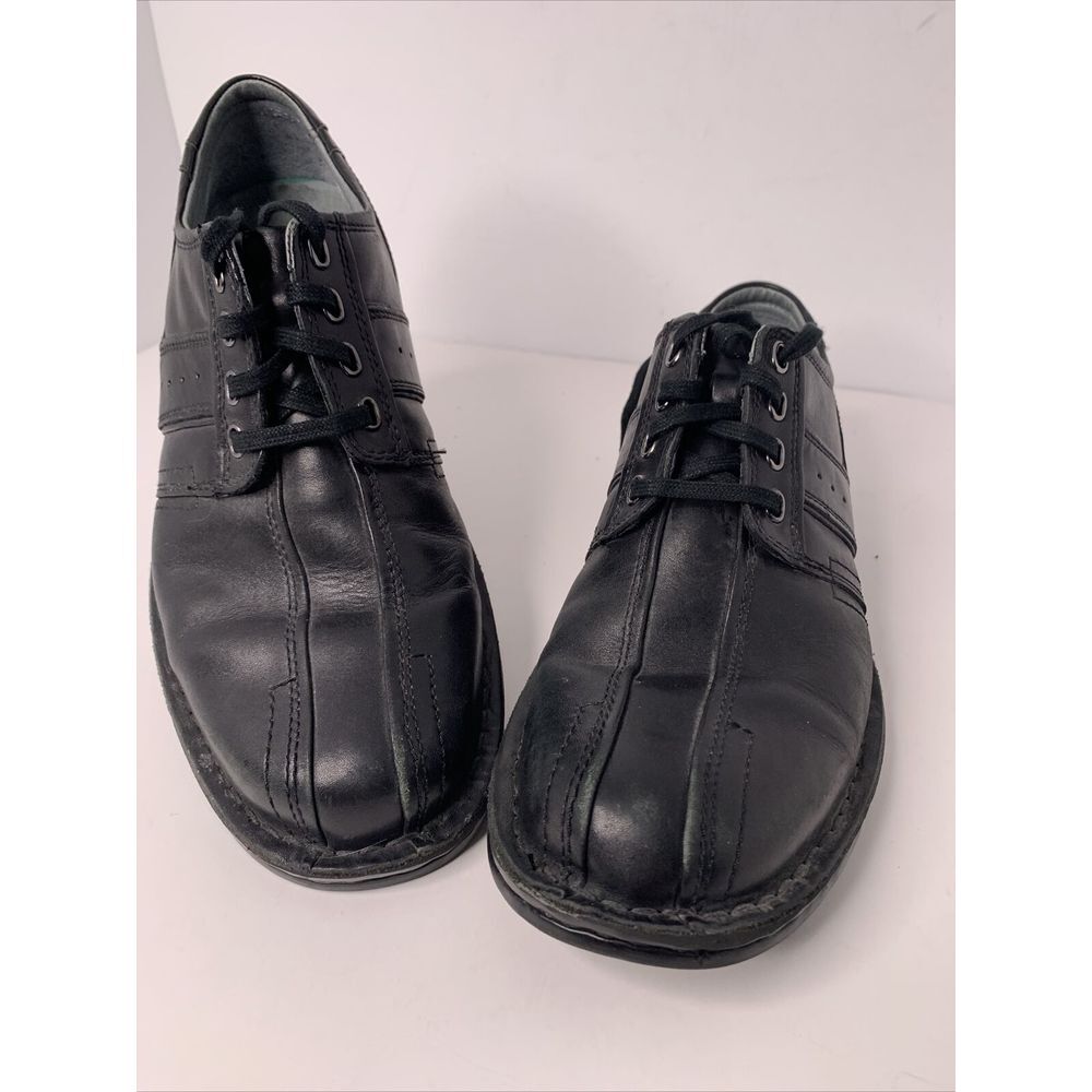 Men's Clarks Black Leather Dress Shoes New 9.5‎